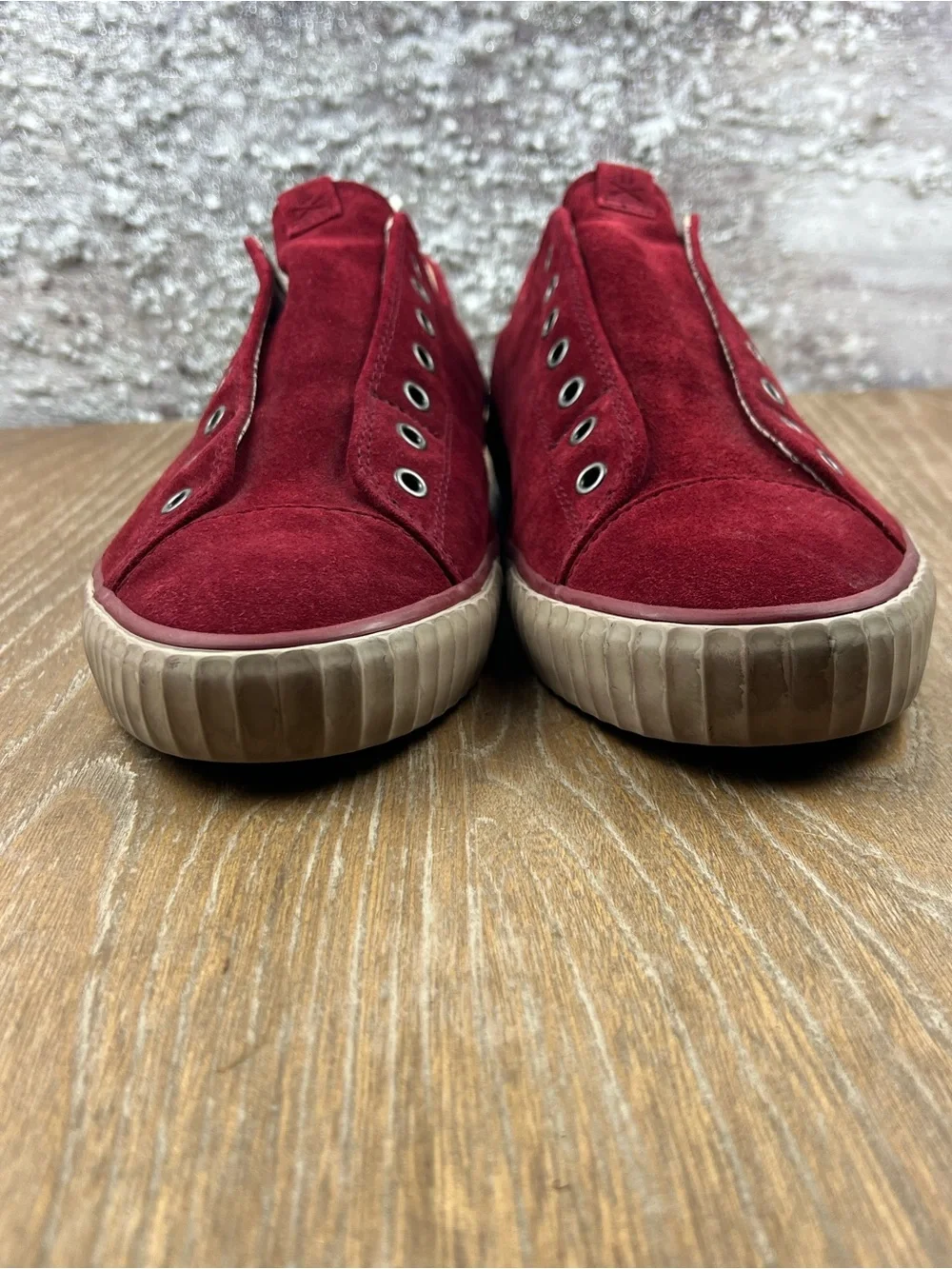 602 John Varvatos Men's Slip-On Suede Sneakers -  size 10